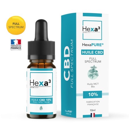 Huile CBD, 10 % pour usage quotidien, full spectrum