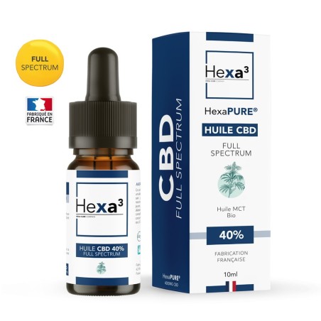 Flacon d'huile de CBD, 40 % pour besoin élevé en CBD