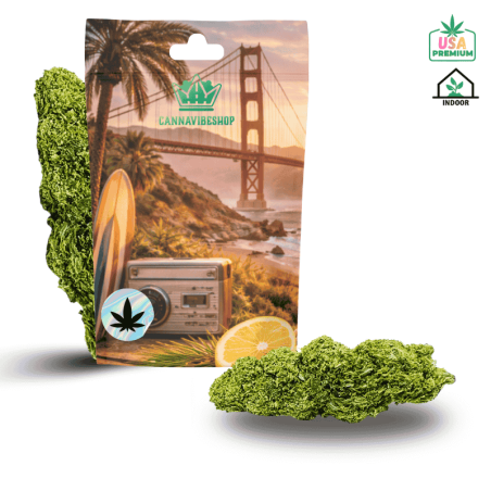 fleur cbd silver haze avec pochon cannavibeshop qualité premium