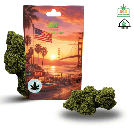 fleur cbd sapphire kush avec pochon cannavibeshop qualité premium